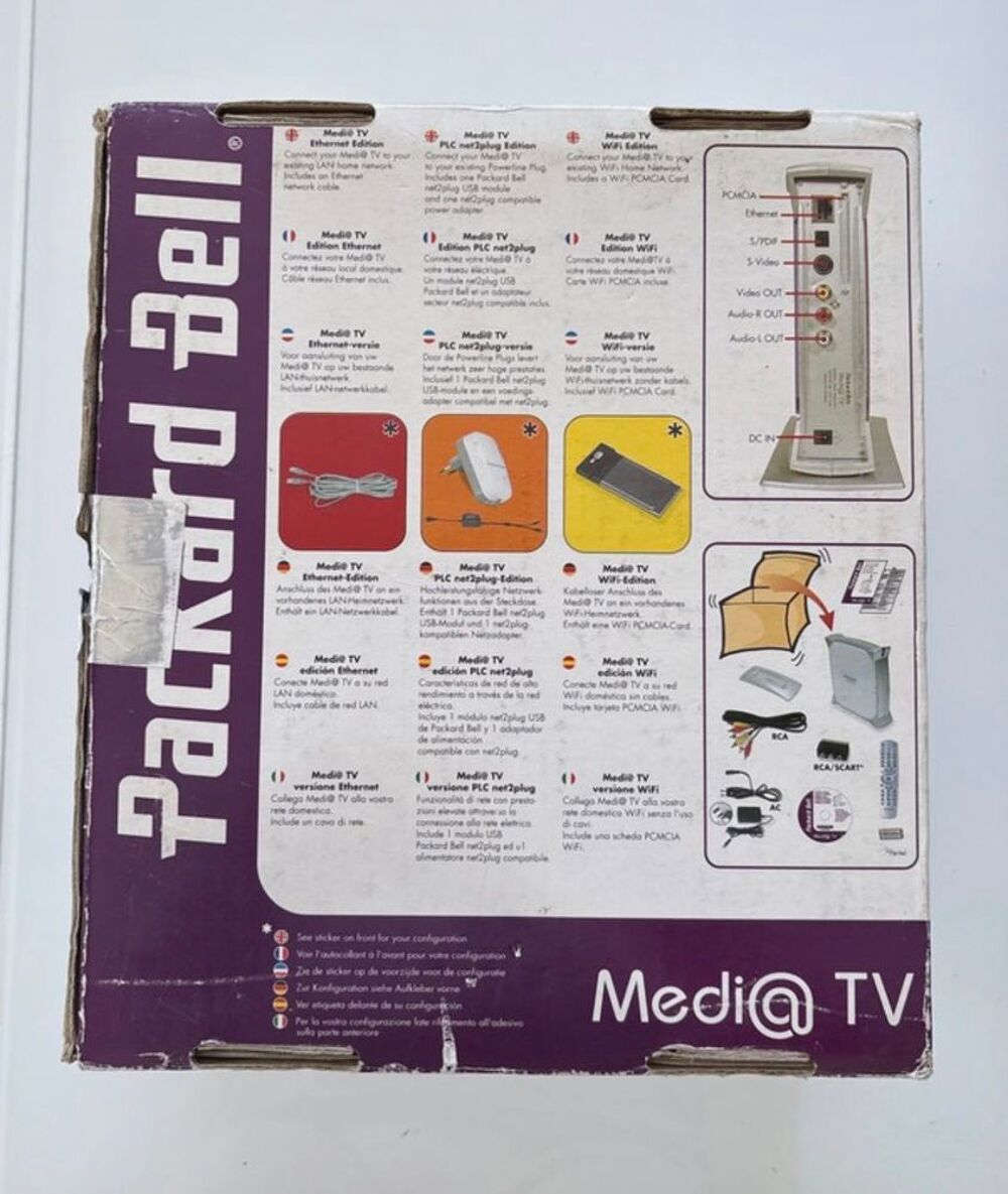 Packard Bell Medi@ TV Complet en Boite Matériel informatique