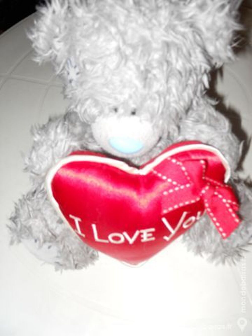 Joli petit ours avec coeur rouge I LOVE YOU NEUF Jeux / jouets