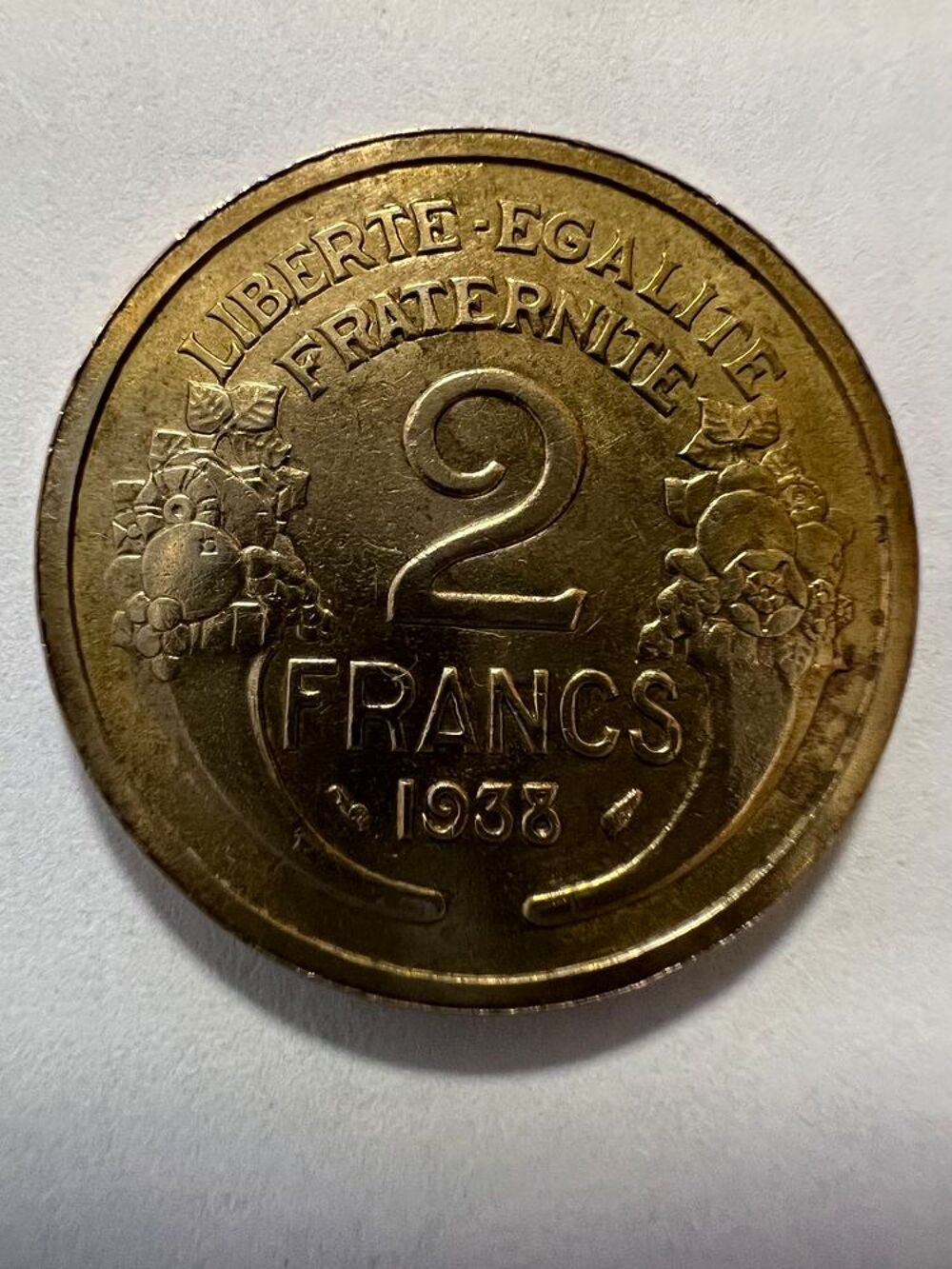 Pi&egrave;ce de 2 Francs de 1938 Morlon 