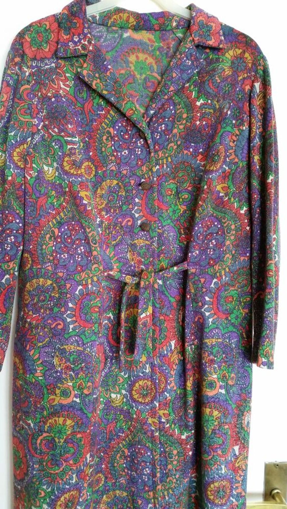 Robe femme en lam&eacute; multicolore Vêtements
