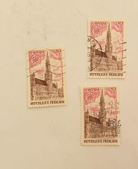 Timbre france europa 0.50 f -1973- lot 0.24 euro ou  0.08 eu 0 Marseille 9 (13)