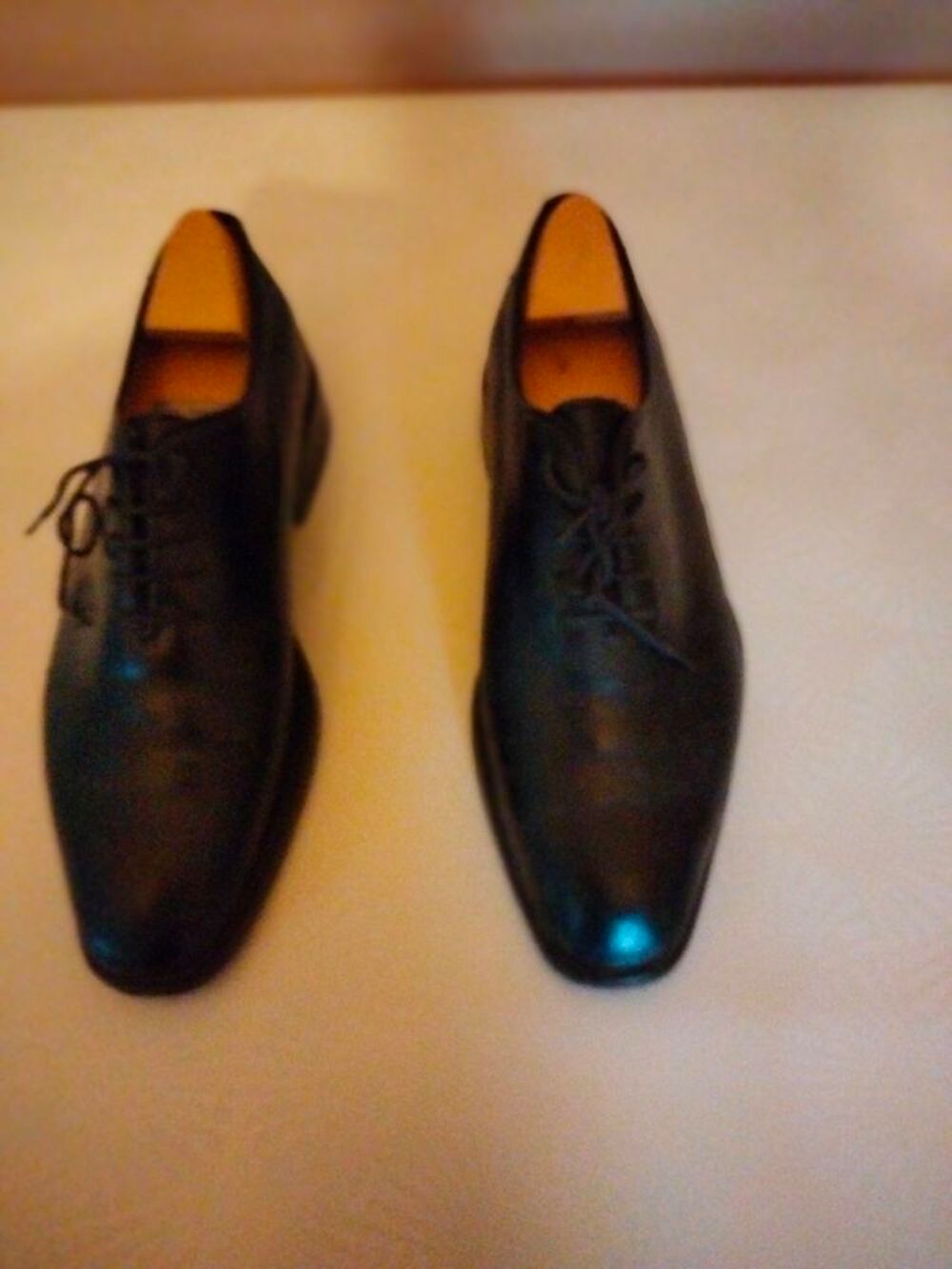 3 paires de chaussures de marque en cuir Chaussures