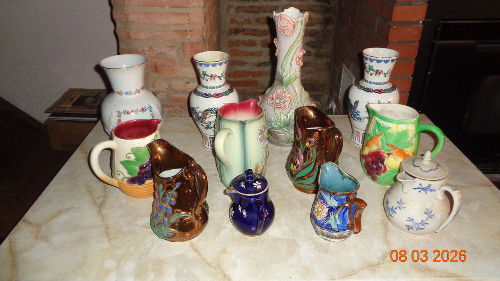 VASES &amp; PICHETS BARBOTINE &amp; AUTRES Décoration