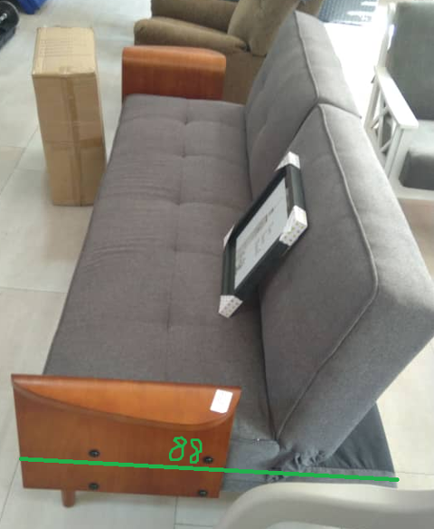 Canap convertible 3 places parfait tat tissu bois 400 Montreuil (93)