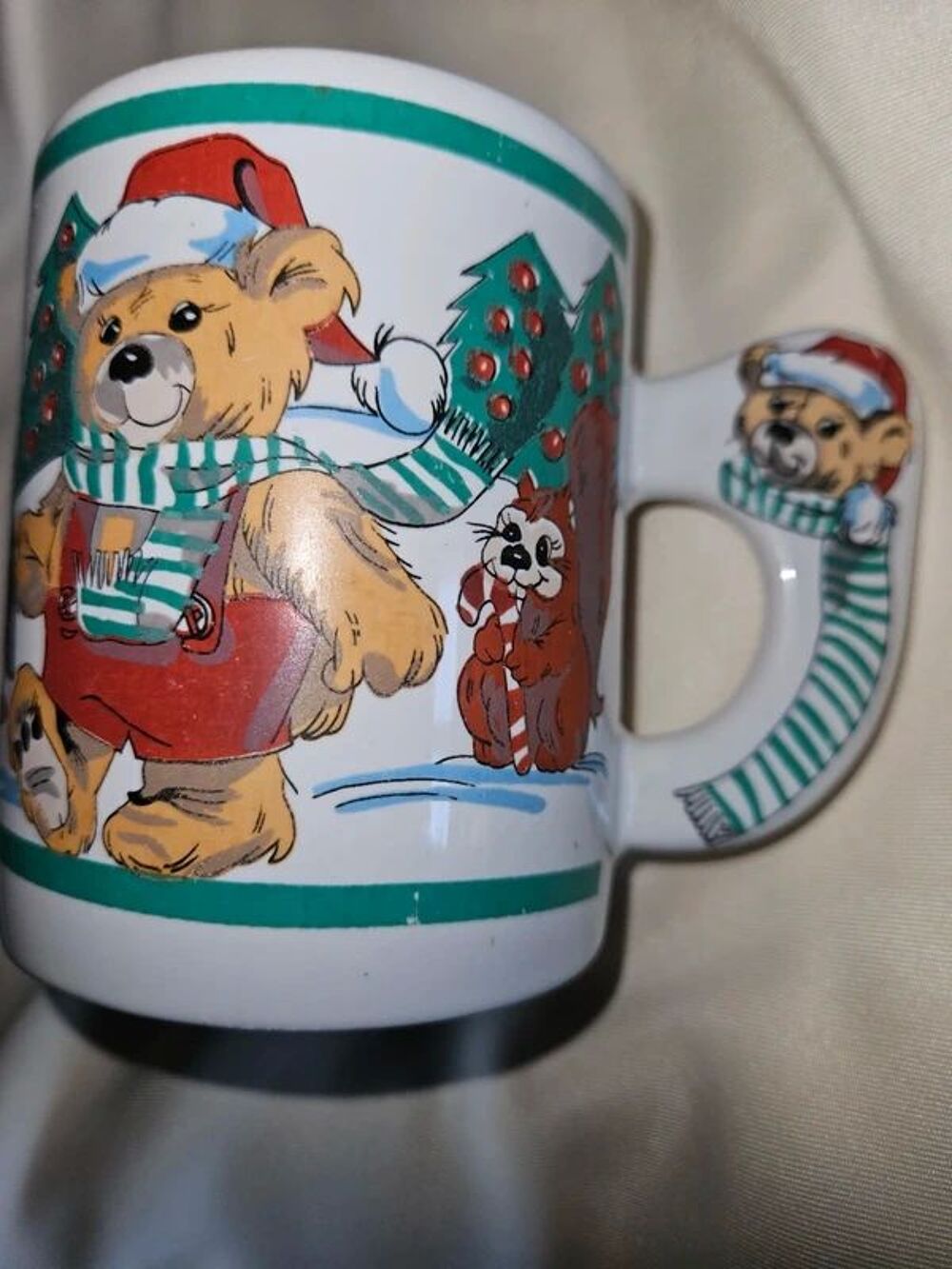3 mugs rares vintage annee 1980 250ml 
