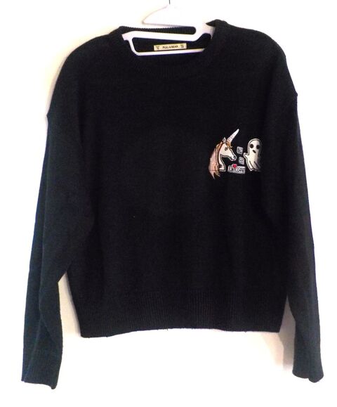 PULL FIN NOIR PULL&BEAR TAILLE S 5 Bubry (56)