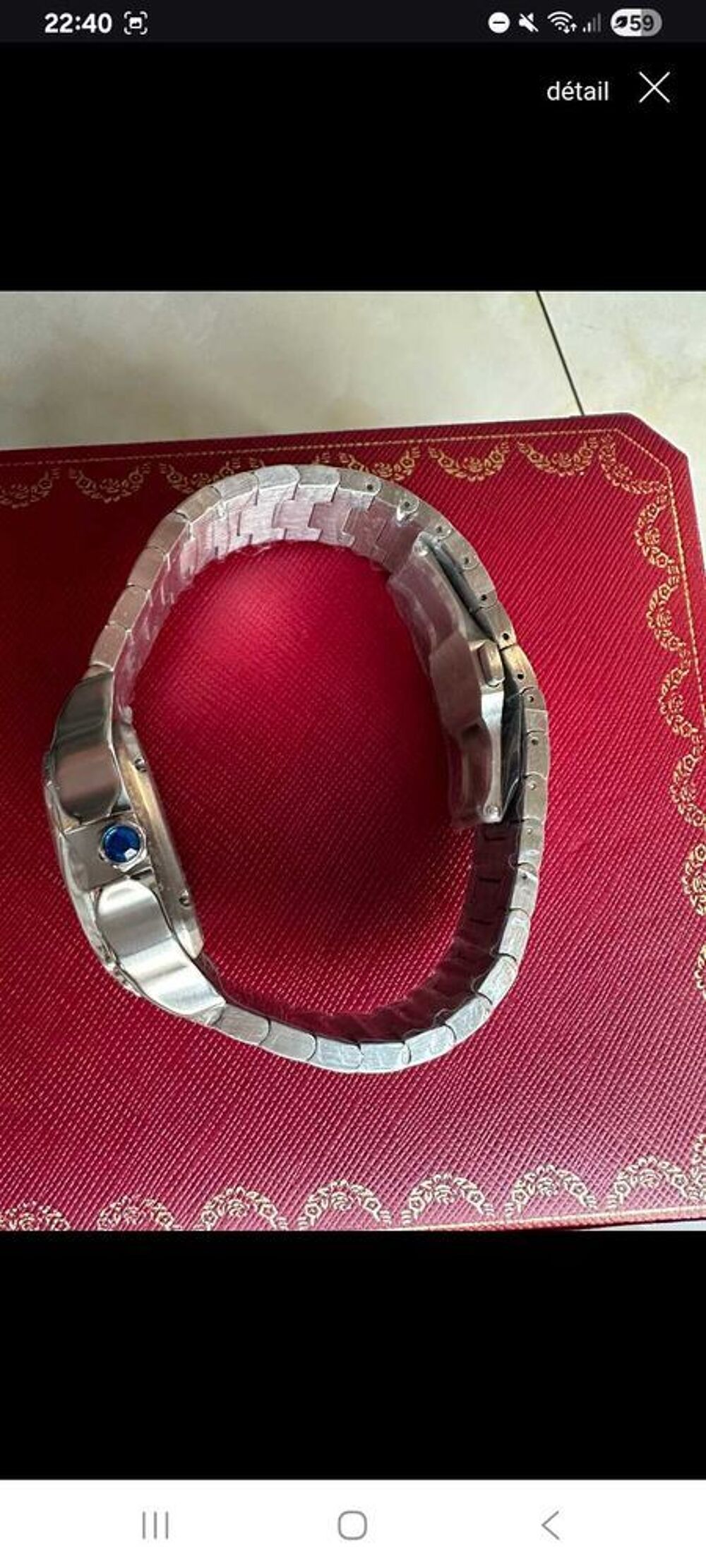 Cartier Santos Automatique €" Full Set (Bo&icirc;te + Documents) €" 2 800 € Bijoux et montres