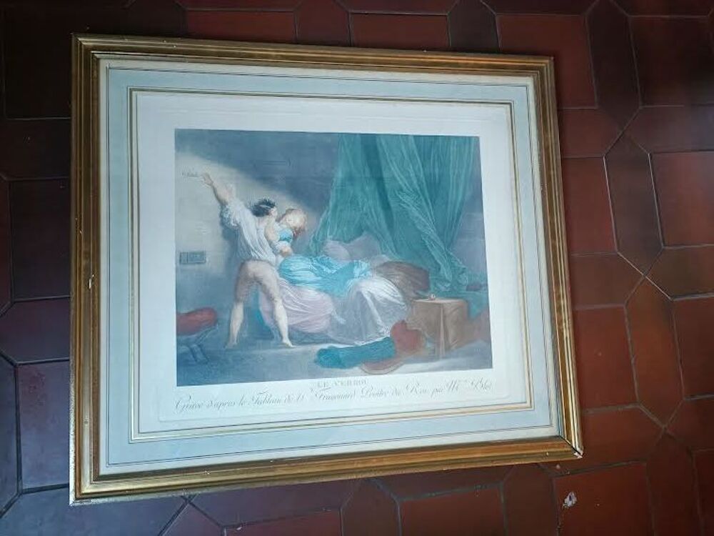 LE VERROU GRAVURE DE MAURICE BLOT Décoration