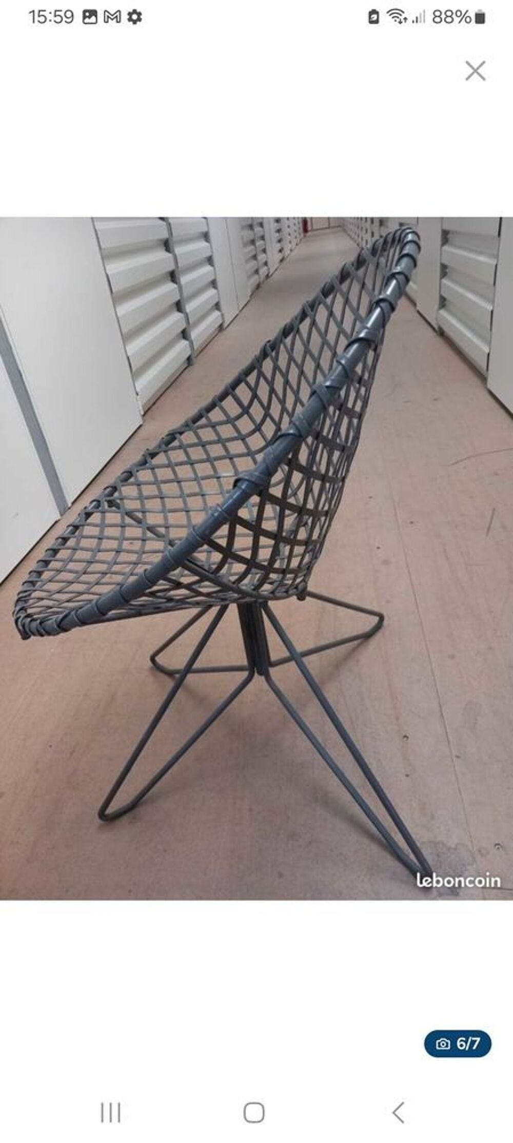 fauteuil de jardin m&eacute;tal Meubles