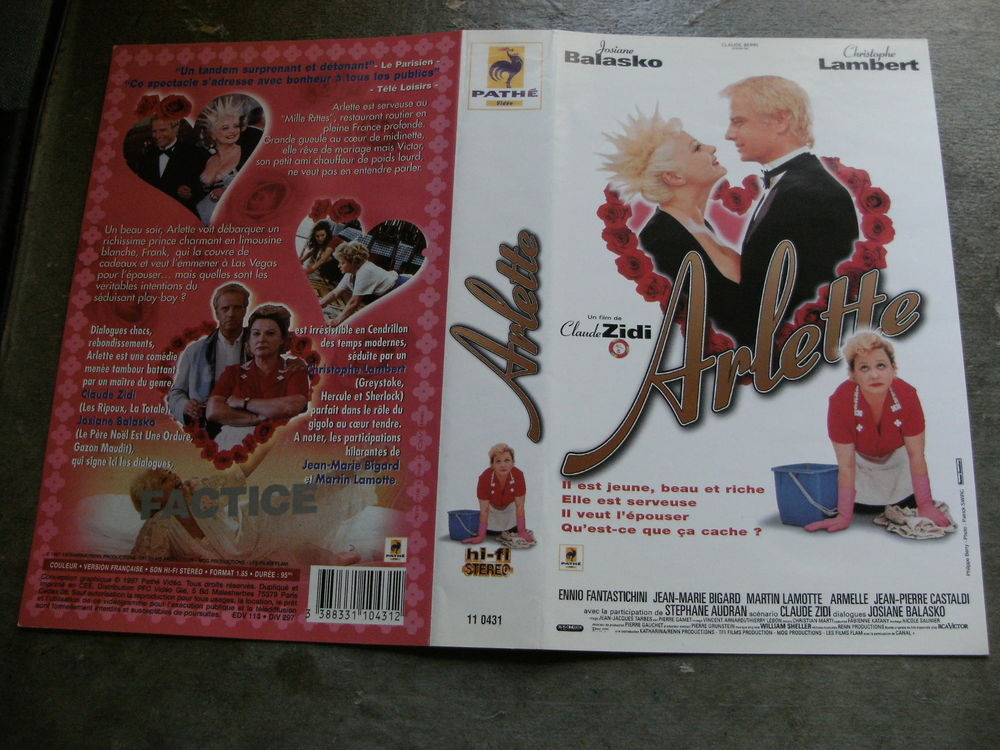 Film : " Arlette " DVD et blu-ray