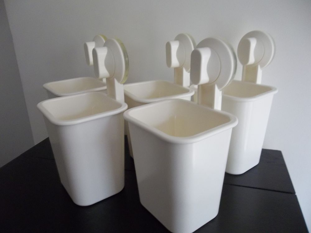 3 Porte Brosse &agrave; dents IKEA avec ventouses Décoration