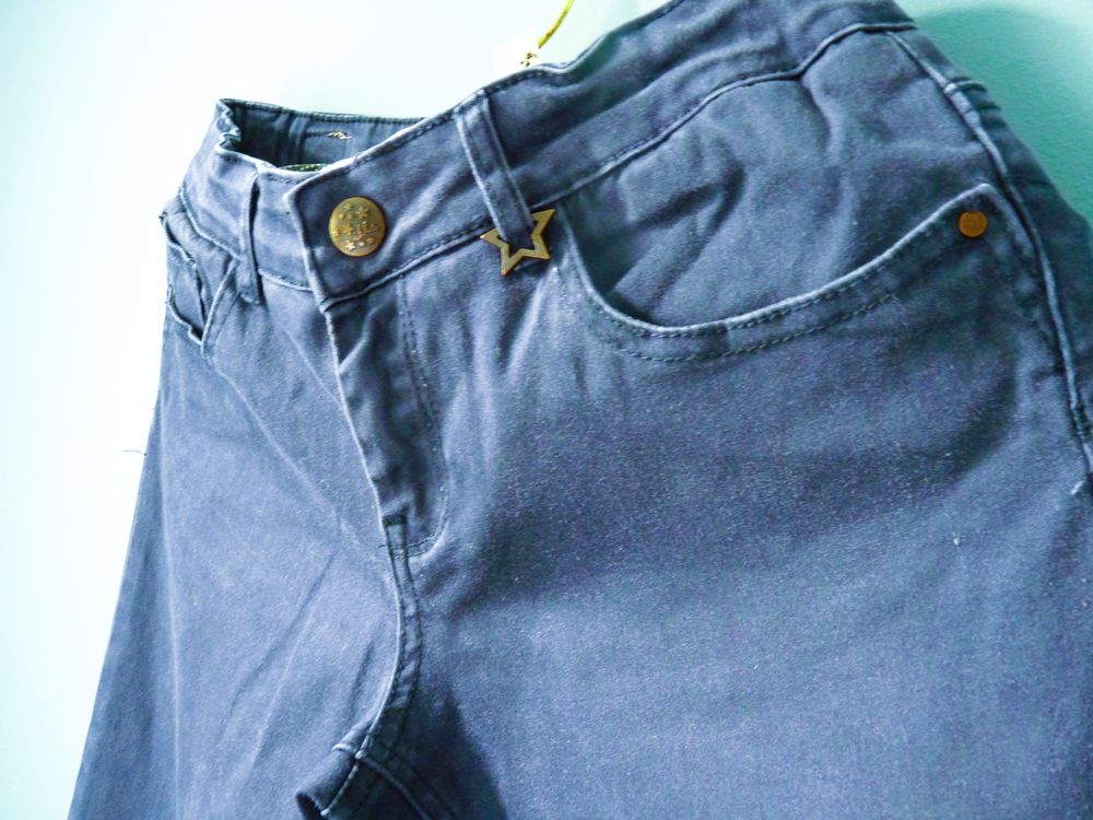 Jean fille 14 ans ikks pantalon slim denim bleu marine TBE Vêtements enfants