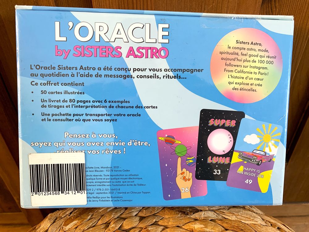 L'ORACLE - Neuf - Coffret 1 Livre et 50 Cartes + Pochette Jeux / jouets