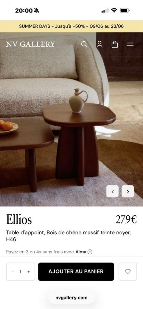 table d'appoint Meaux (77)