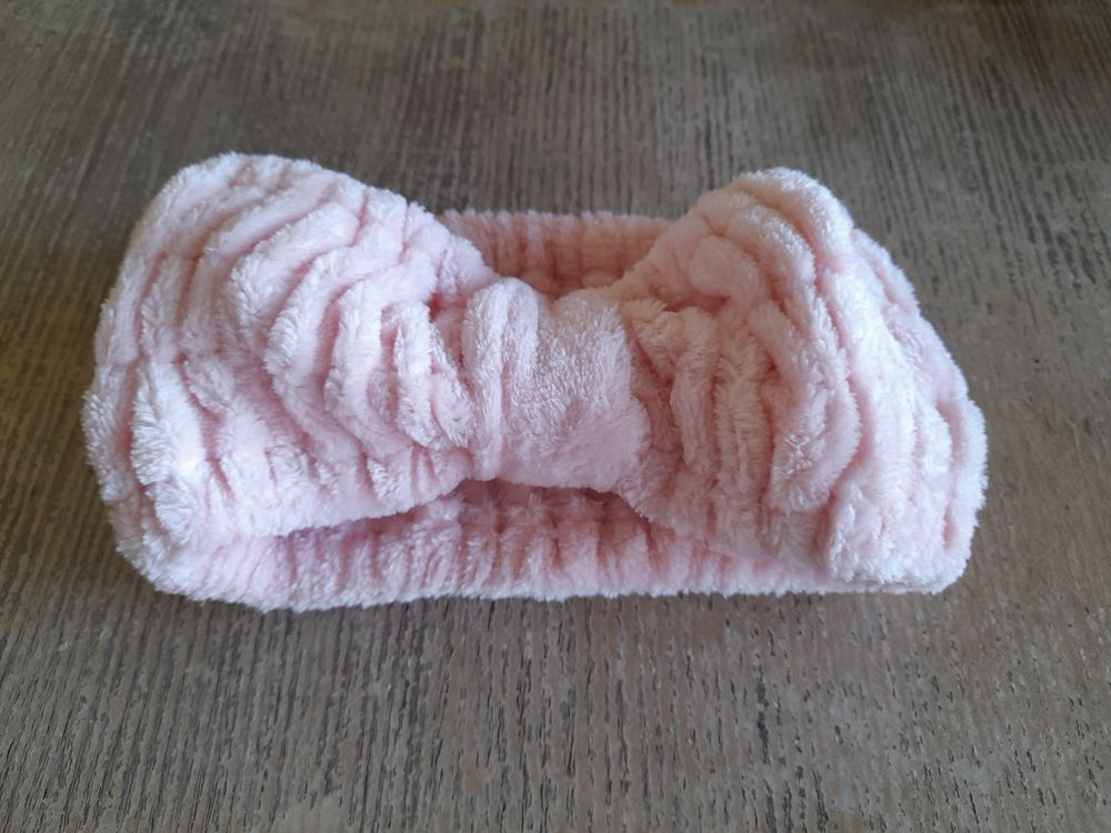 Bandeau velours rose Maroquinerie