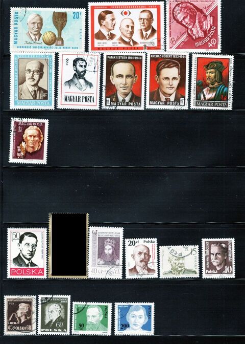 lot de 30 timbres de HONGRIE, de POLOGNE et de ROUMANIE 1 Les �glisottes-et-Chalaures (33)