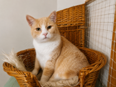   BIB CHAT SENIOR 11 ANS ROUX & BLANC 