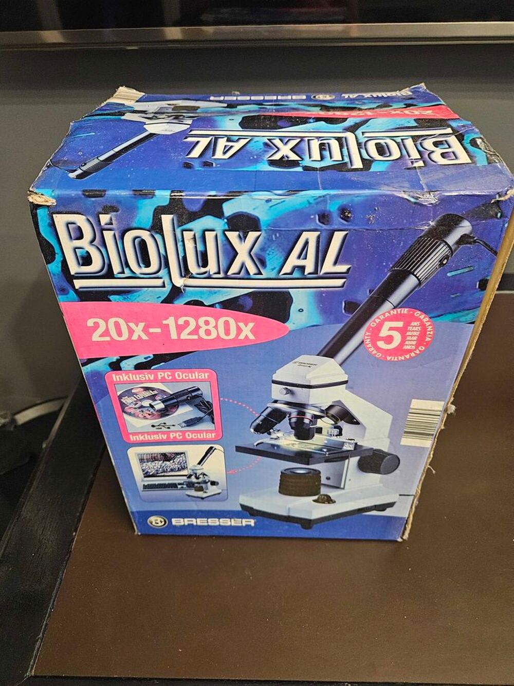 Microscope Bresser Biolux AL 20x-1280x PC Ocular Jeux / jouets