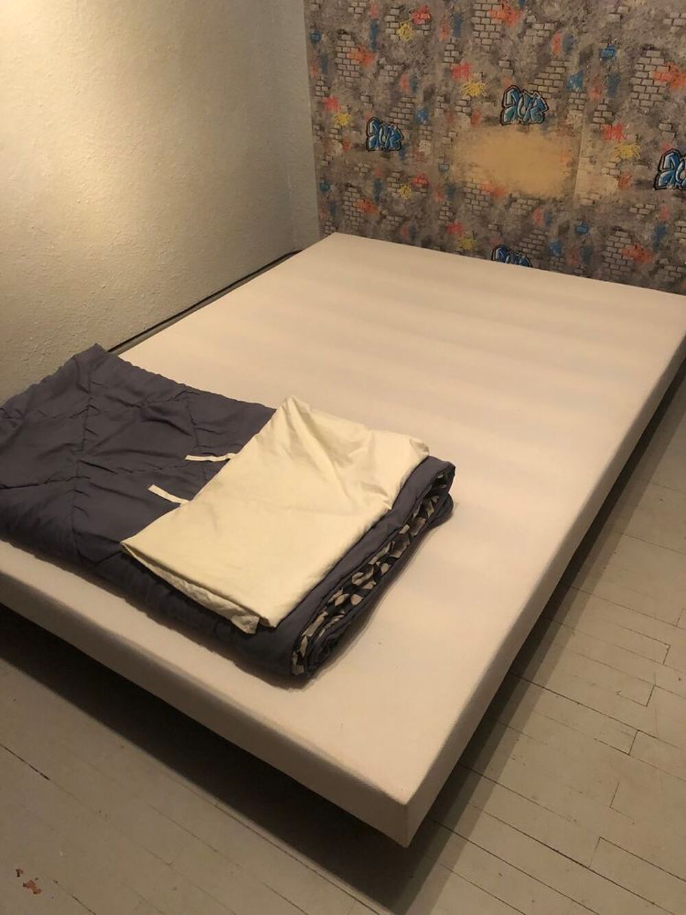 Chambre enfant compl&egrave;te de couleur bleue et bois 
Mobilier enfants