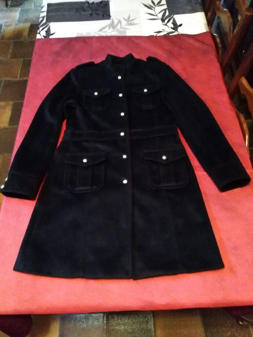 Manteau noir tolentino taille S Vtements