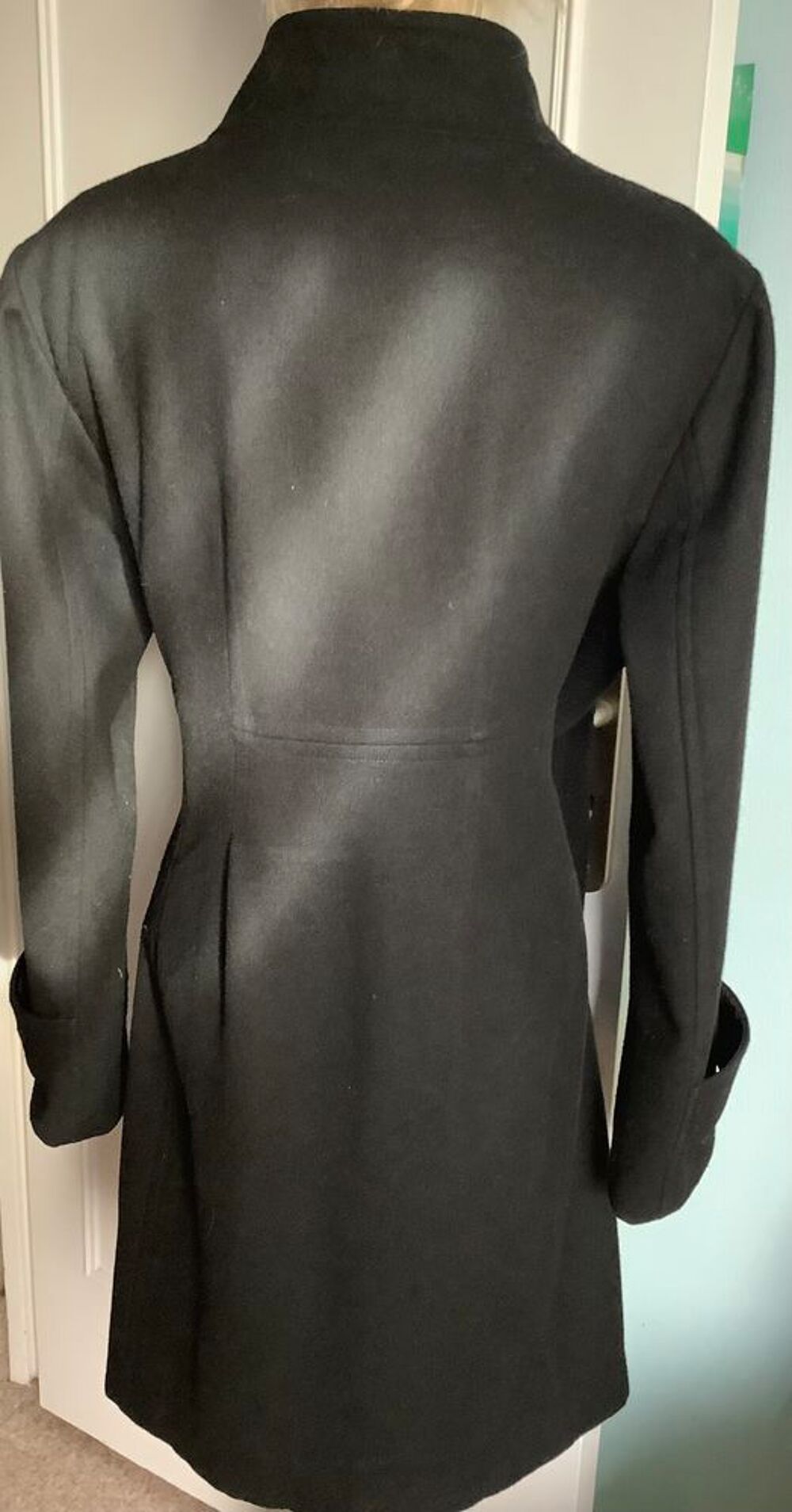 Manteau mi saison Burton,laine 70%,couleur noire Vêtements