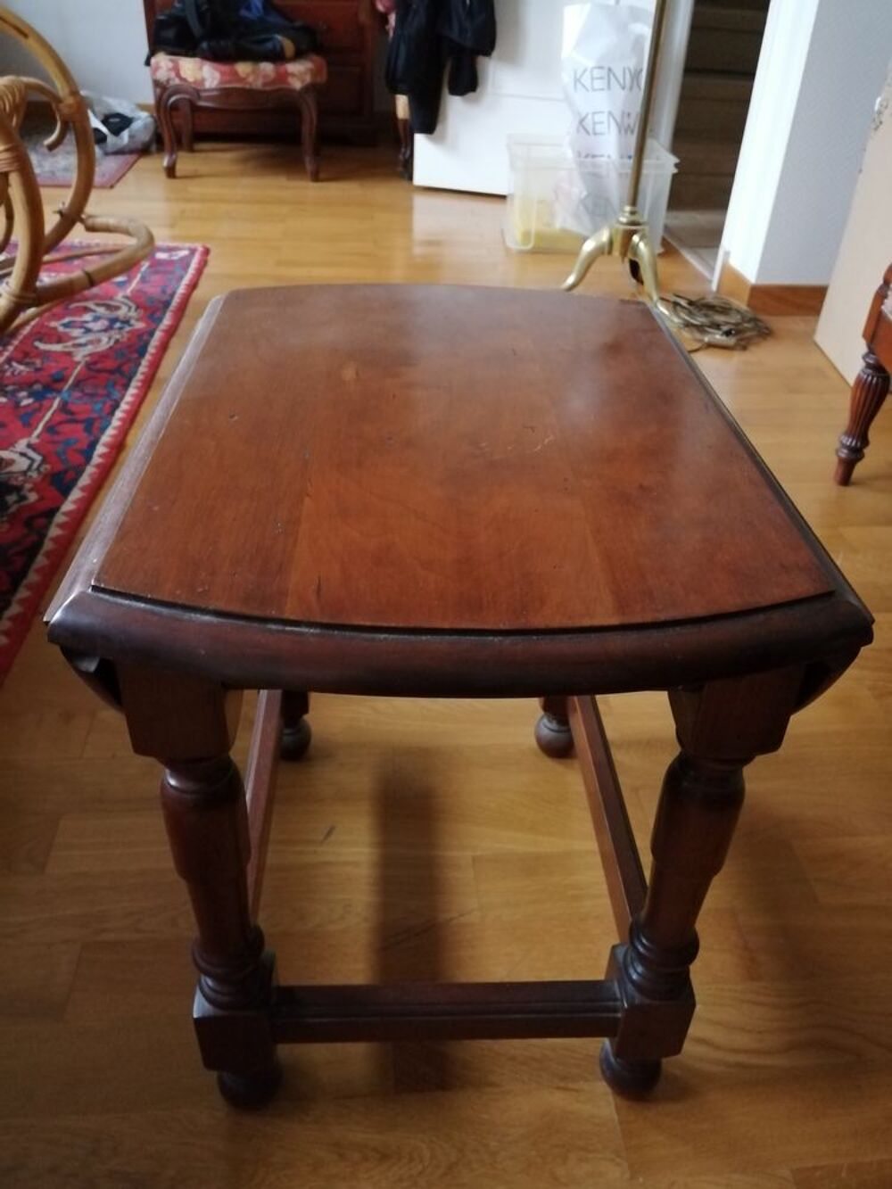 TABLE bout de canap&eacute; Ovale bois Meubles