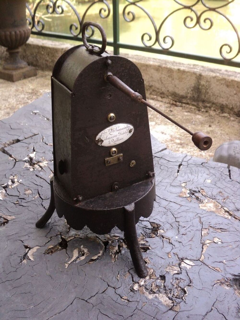 Ancien Tourne Broche M&eacute;canique XIX&egrave;me Meubles