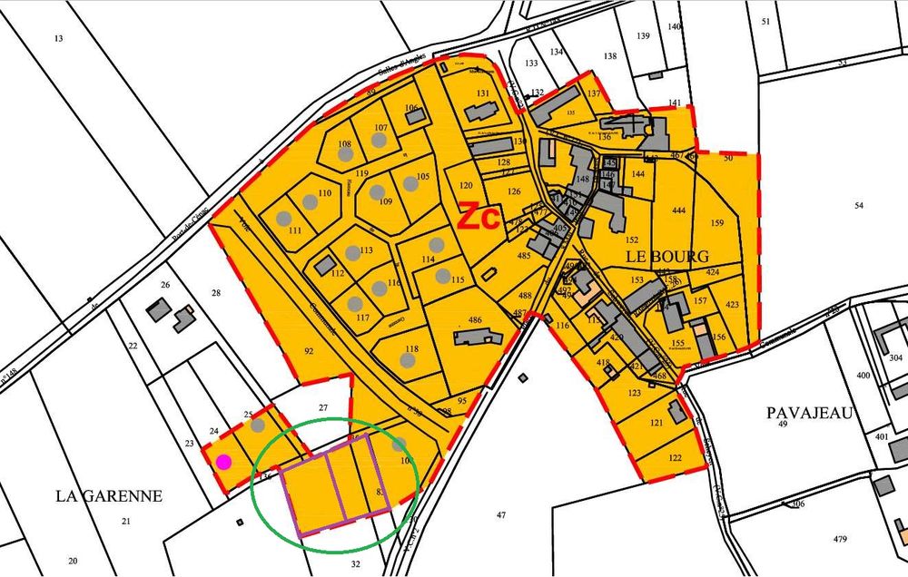 Vente Terrain 2 parcelles 1670m2 chacune CU 22500€ SEMOUSSAC 17150 Semoussac