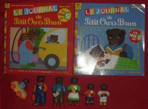 Lot de 6 figurines famille Petit Ours Brun et 2 livrets. 12 Montreuil (93)