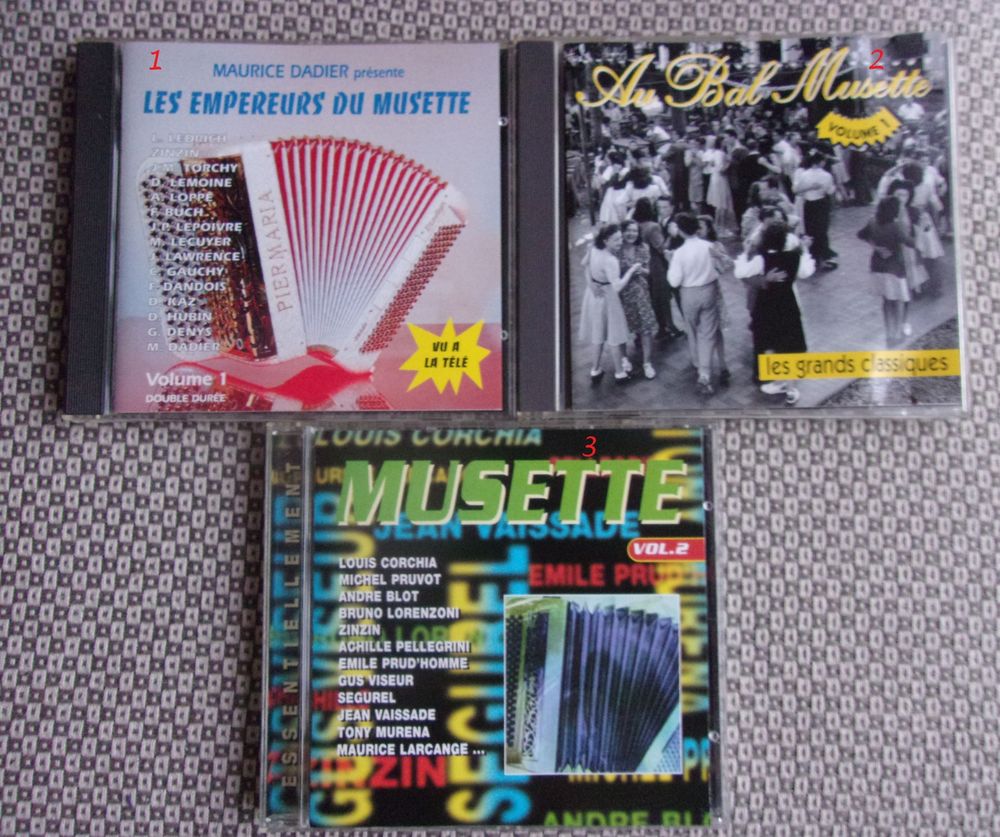 CD d'ACCORDEON MUSETTE GUINGUETTE CD et vinyles