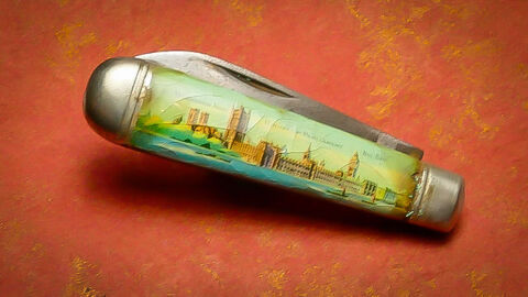 Ancien canif souvenir de la ville de Londres (Ann�e 1950).
10 Montargis (45)