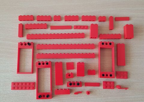 lot de 36 pi�ces lego rouge batch red piece 2 Carnon Plage (34)