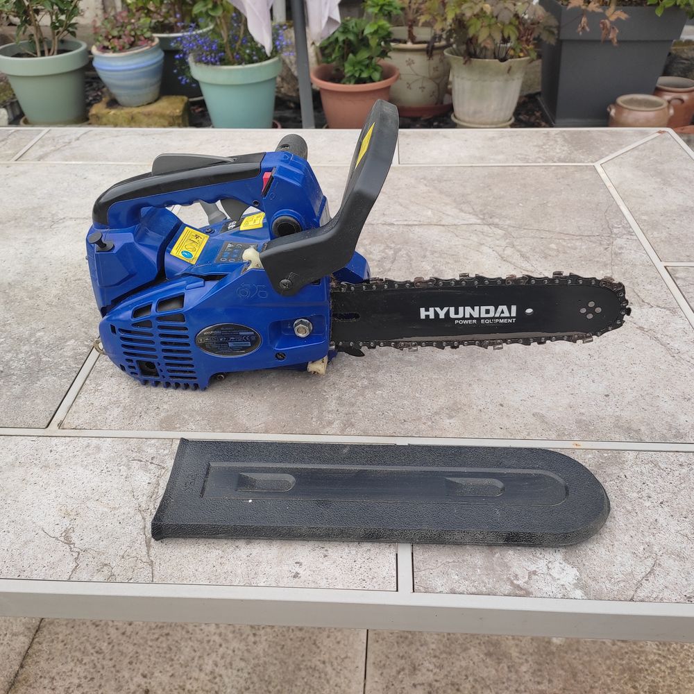 Hyundai Tron&ccedil;onneuse Elagueuse Thermique 25 Cm3 Guide 25cm Jardin