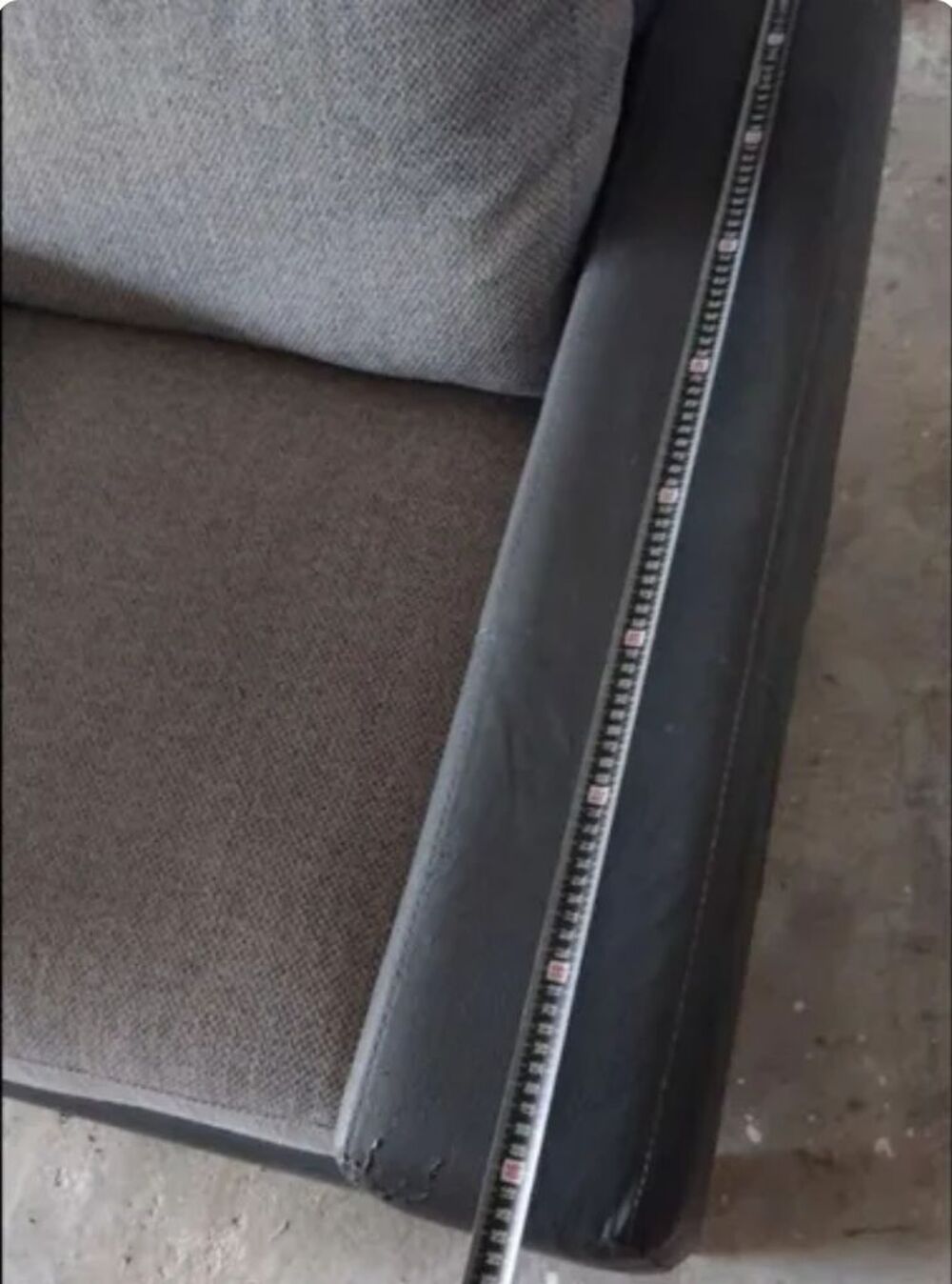 Fauteuil gris et marron Meubles