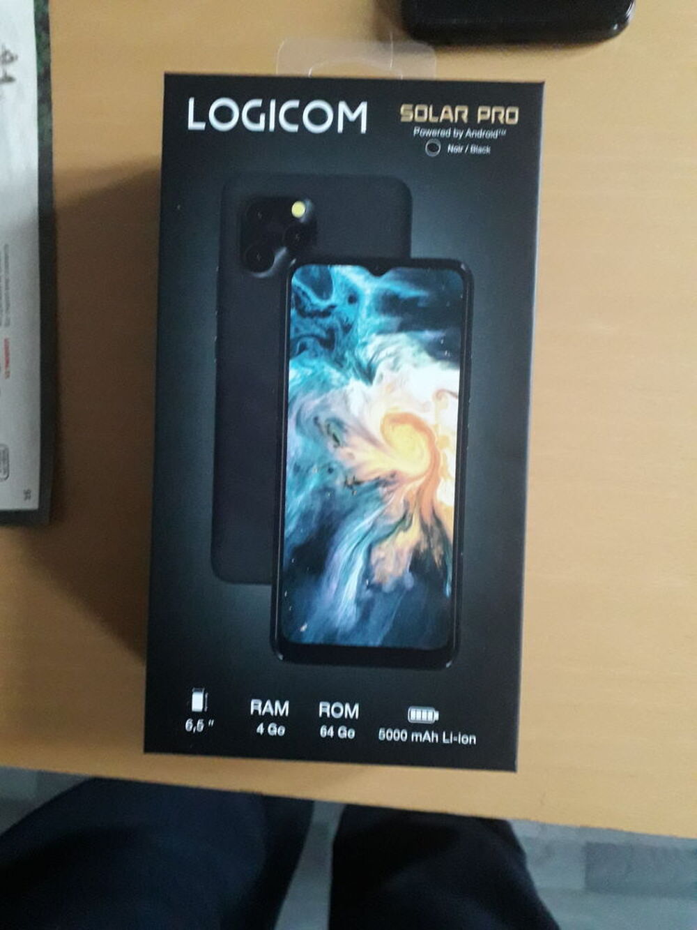 Bonjour, je mon t&eacute;l&eacute;phone portable LOGICOM SOLAR PRO Téléphones et tablettes