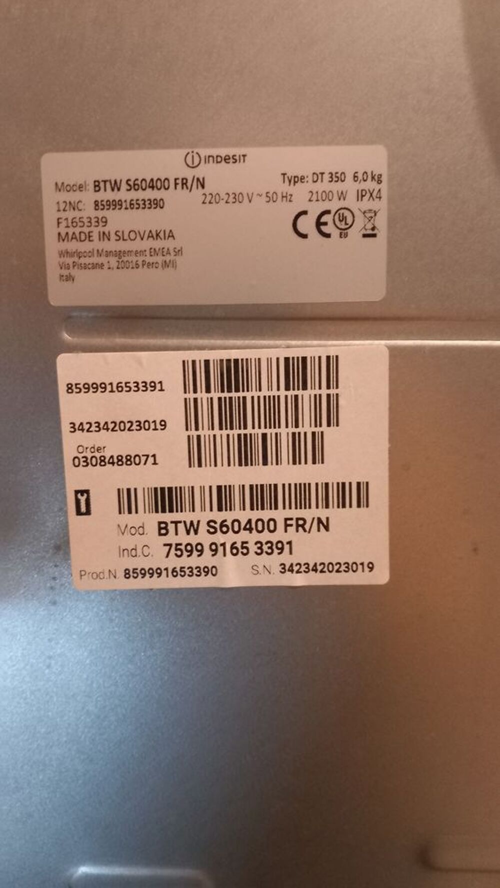 MACHINE A LAVER Electrom�nager