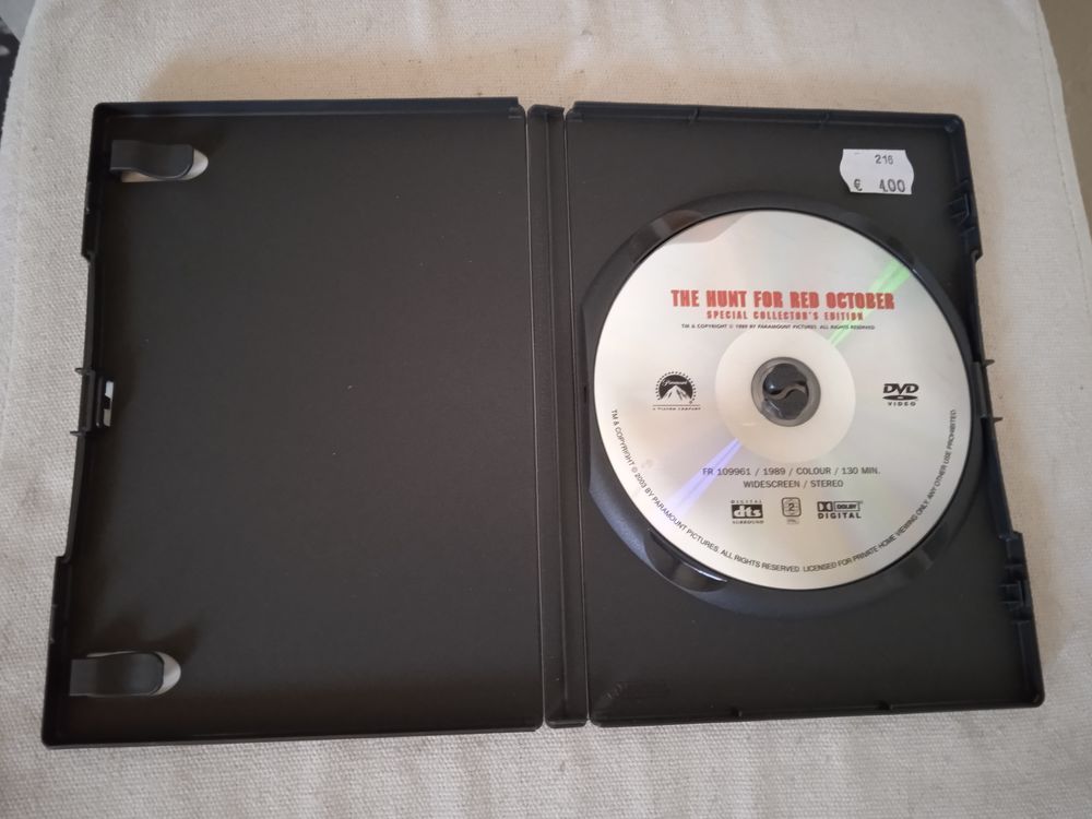 DVD A la poursuite d'Octobre rouge
1989 DVD et blu-ray
