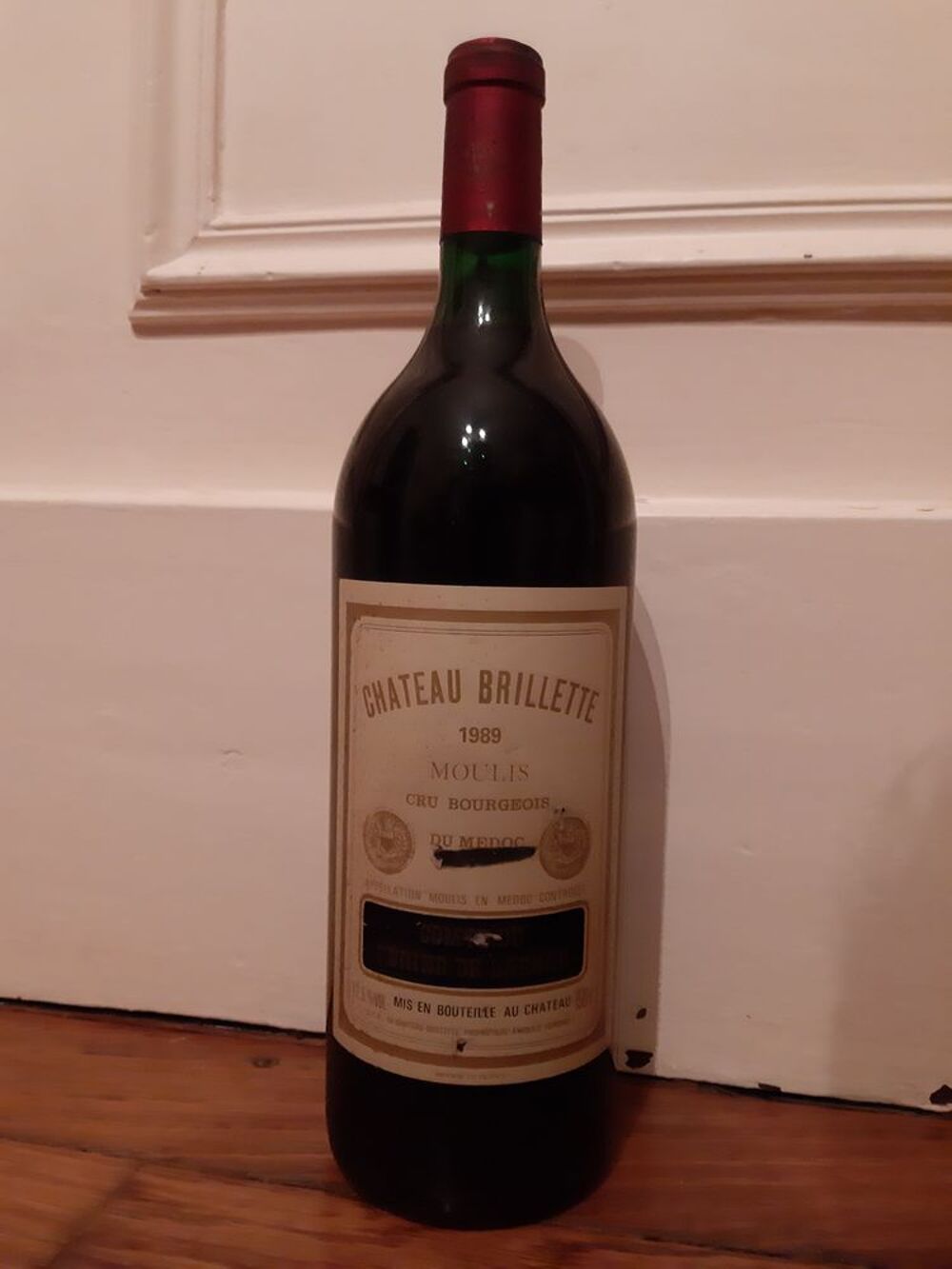 Un magnum Chateau BRILLETTE 1999 Cuisine