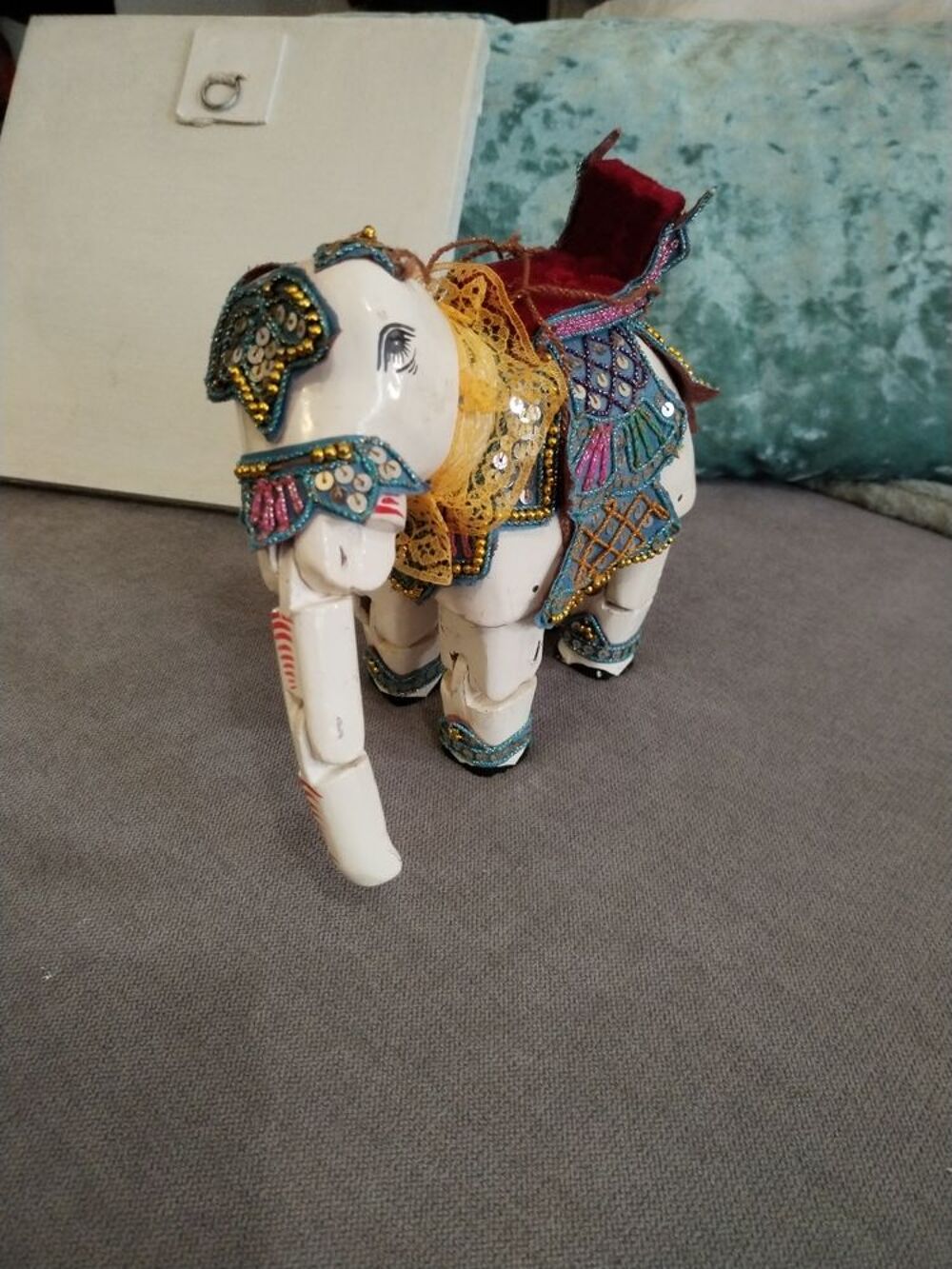 Marionnette &eacute;l&eacute;phant a fil Décoration
