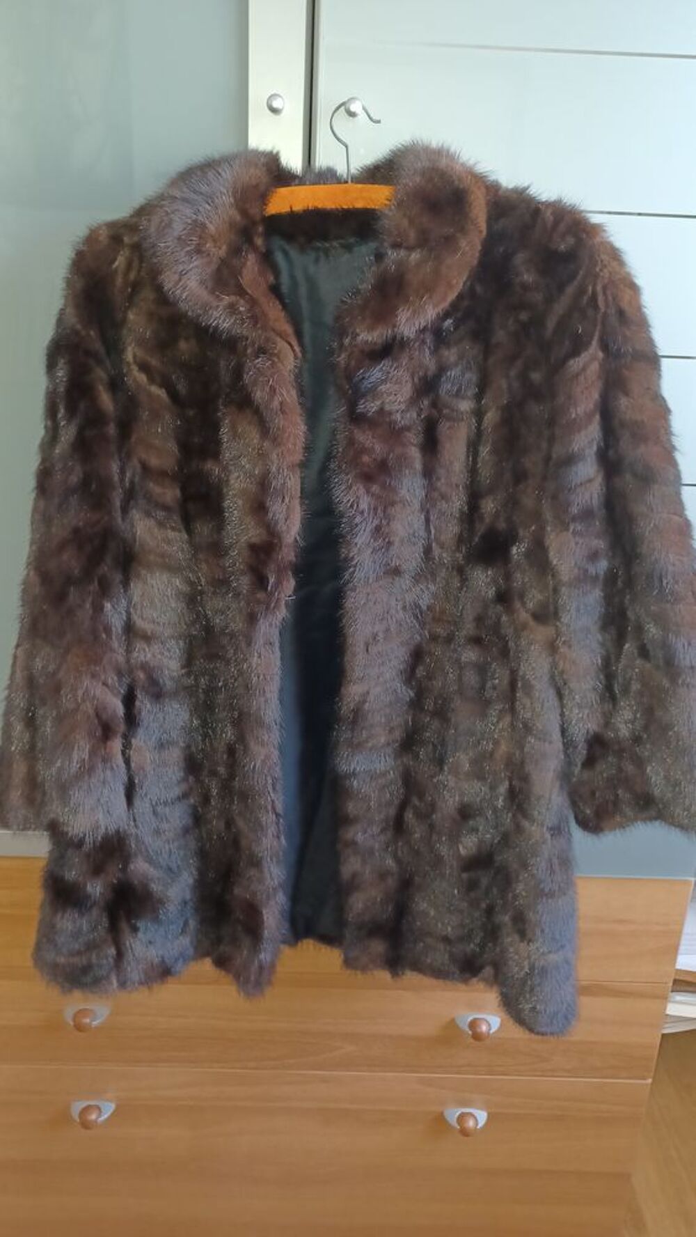 Manteau court vison femme Vêtements