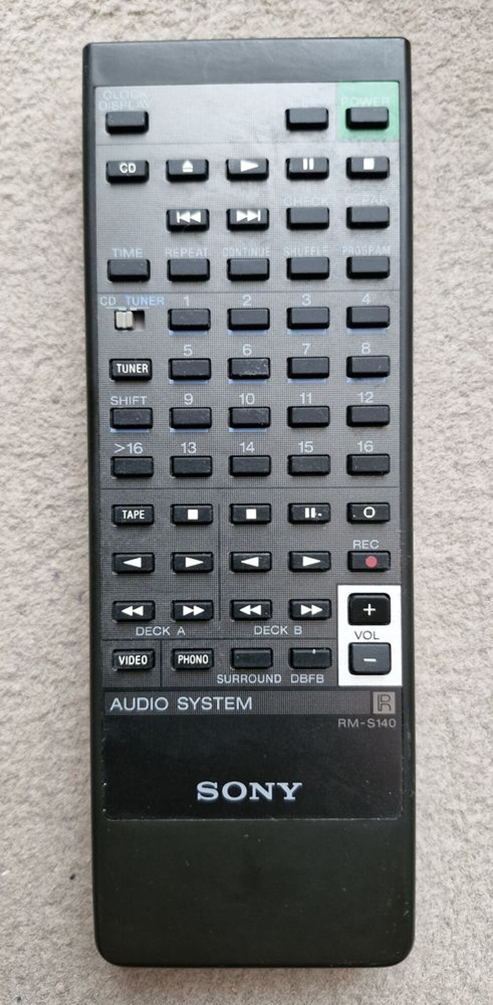 SONY RM-S140 T&eacute;l&eacute;commande cha&icirc;ne hifi Audio et hifi