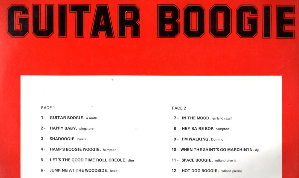 Vinyl 33 tours -GUITAR BOOGIE titres en photo CD et vinyles