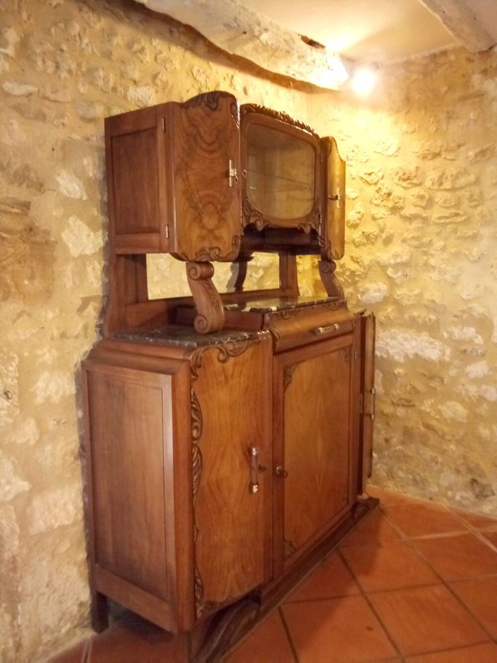 Beau buffet deux corps ann&eacute;es 40 Meubles