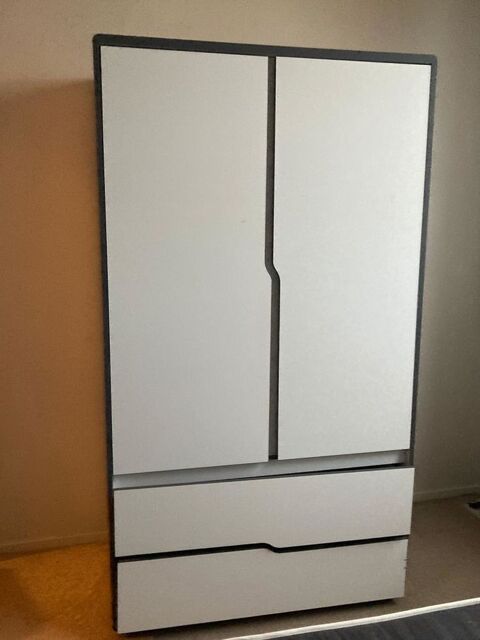 armoire blanche en bois 50 Lomme (59)