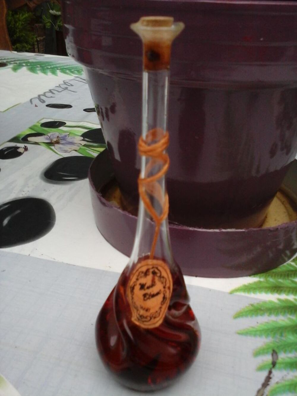 miniature parfum musc blanc ancienne 