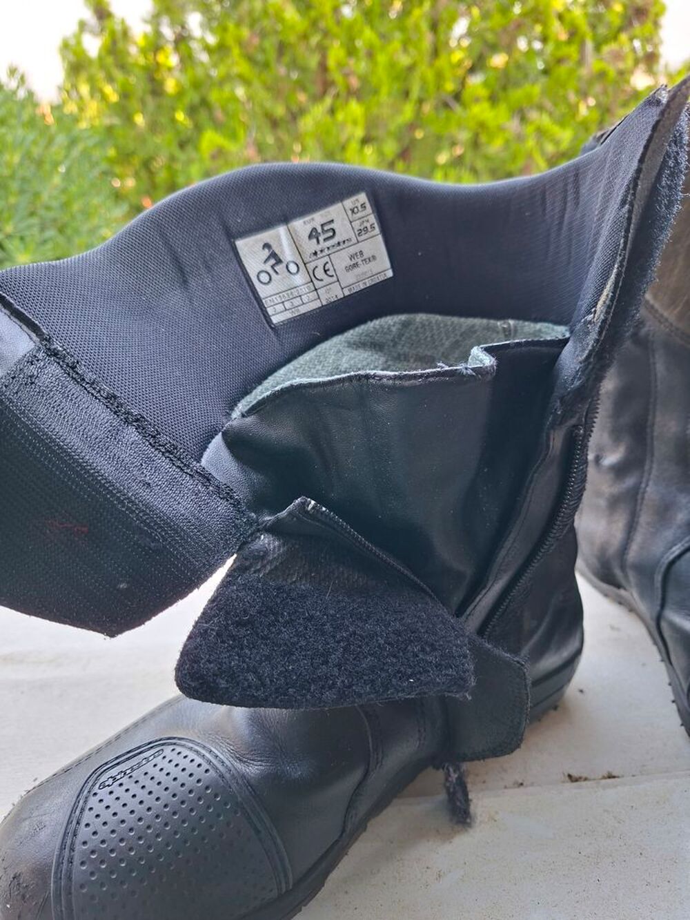 Bottes cuir moto homme Chaussures