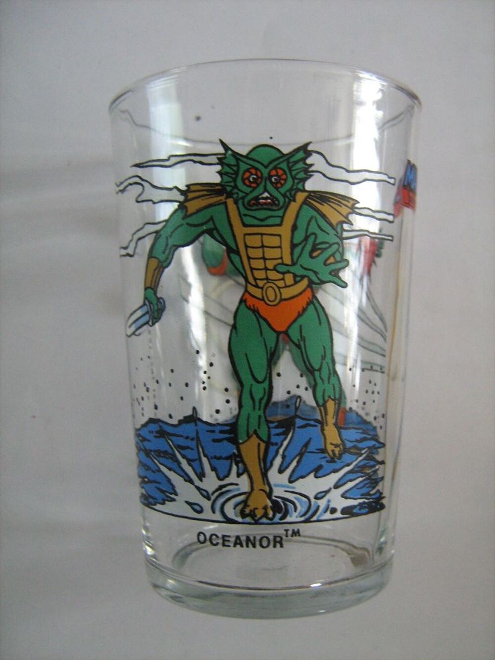 VERRE A MOUTARDE PUBLICITAIRE DECORE BD TV LES MAITRES DE L' 