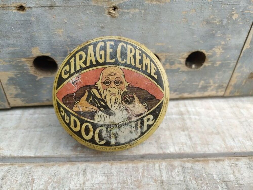 Ancienne Boite Publicitaire Cirage Cr&egrave;me du Docteur 