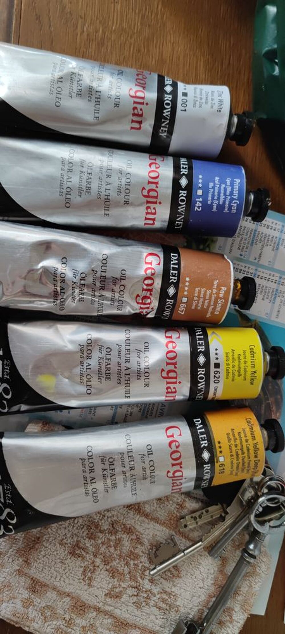 tubes de peinture &agrave; l huile Dcoration