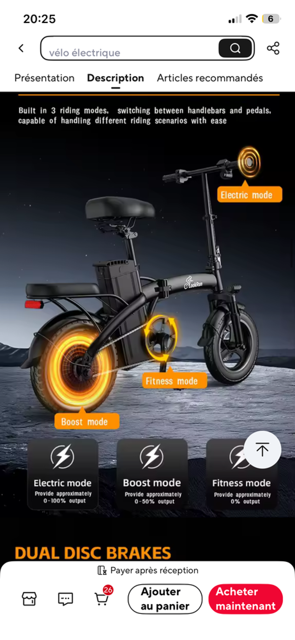 V&eacute;lo &eacute;lectrique Vélos